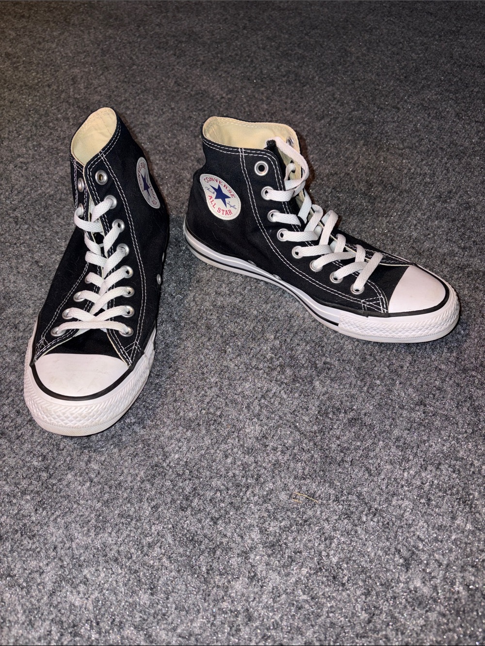 Converse High Top Sneakers in Black and White